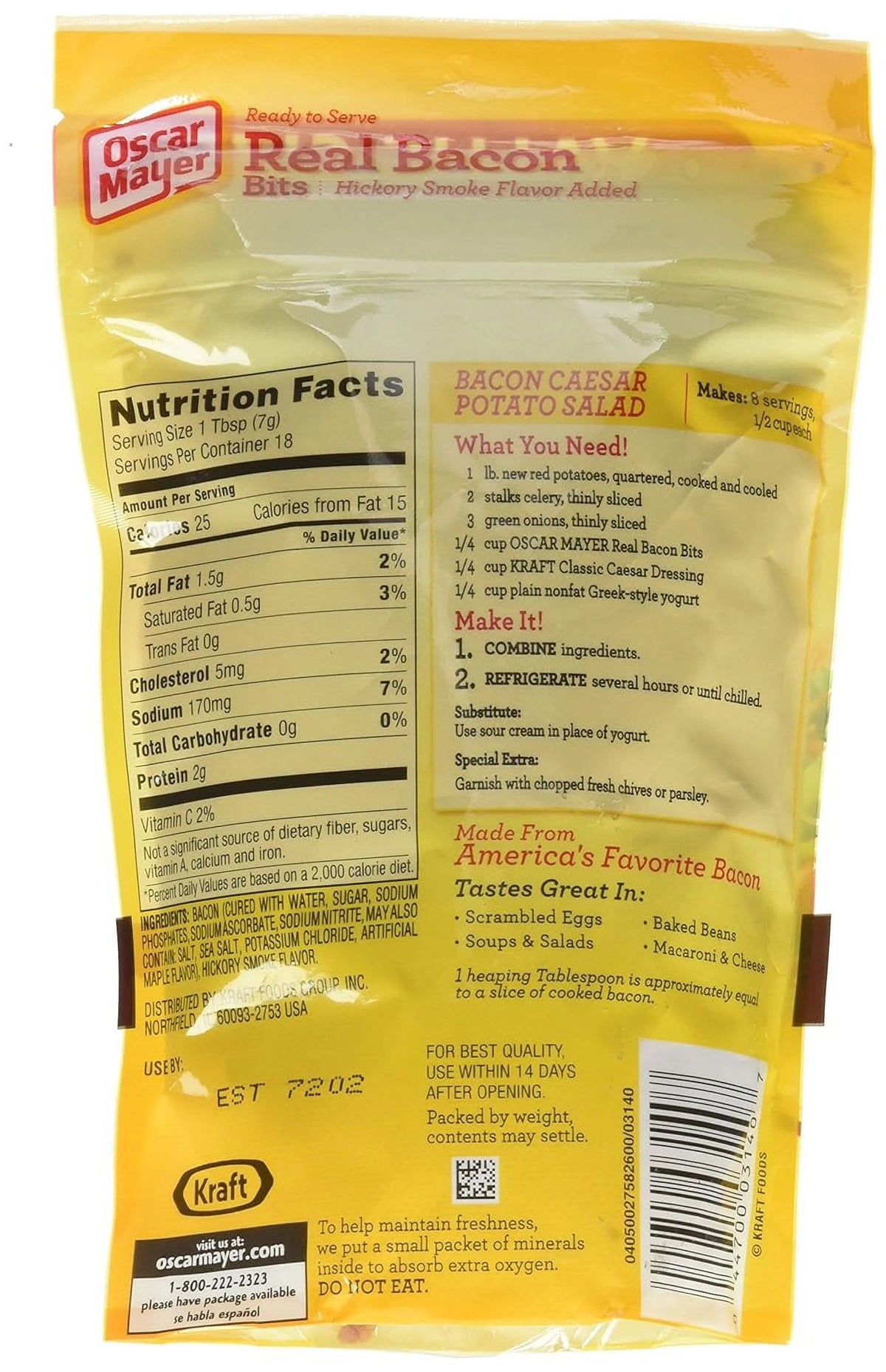 Bacon Bits 4.5 Oz Pouch D630