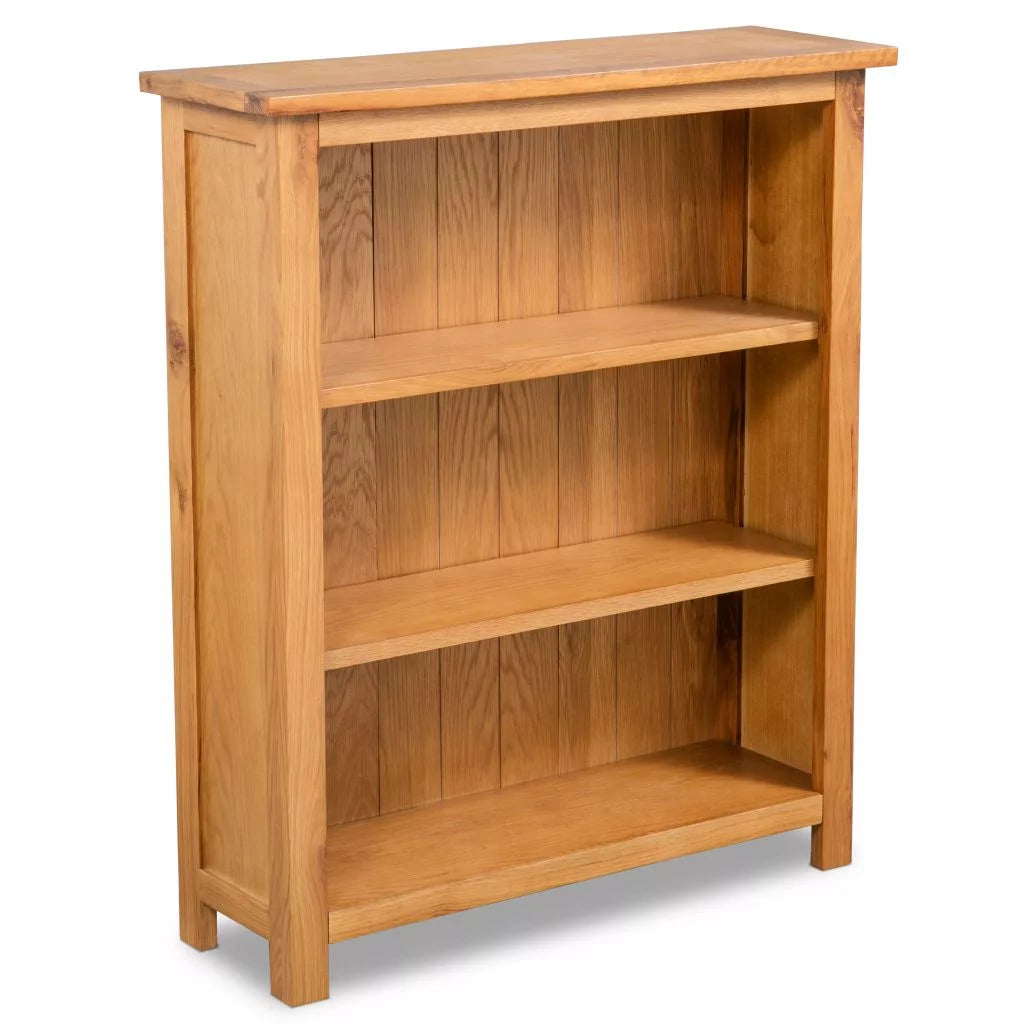 3-Tier Solid Oak Wood Bookcase J6705