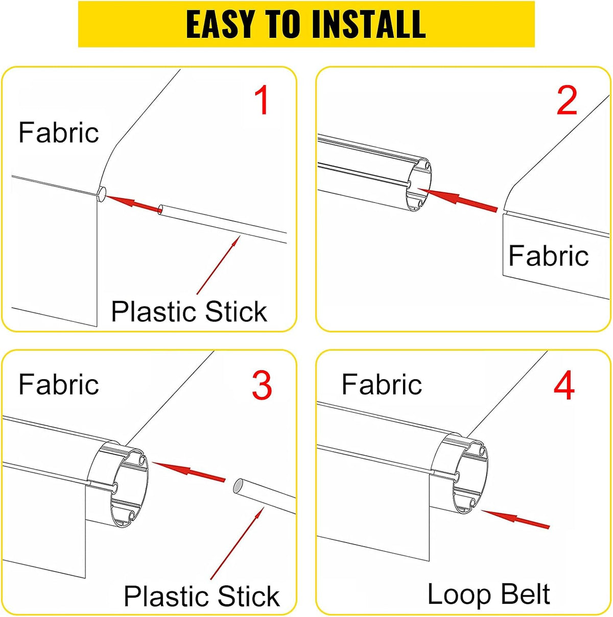18' Ocean Blue Vinyl RV Awning Fabric Replacement S16013