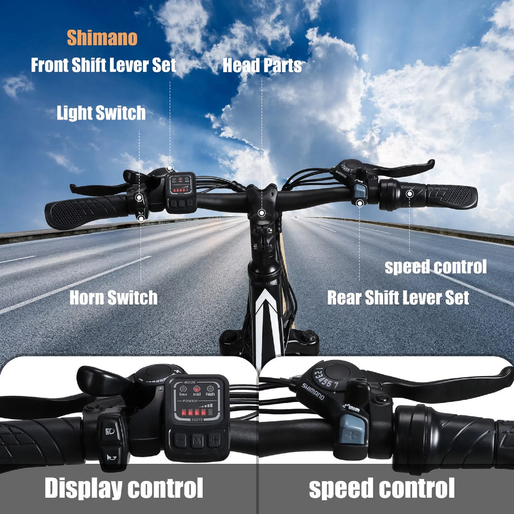 350W 21-Speed Electric Mountain Bike I729