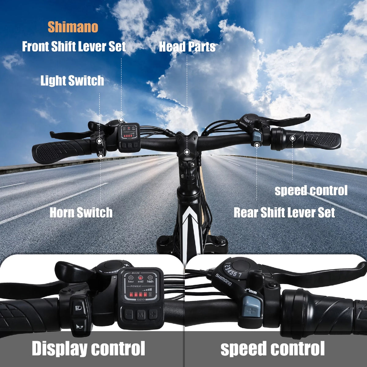 350W 21-Speed Electric Mountain Bike I729