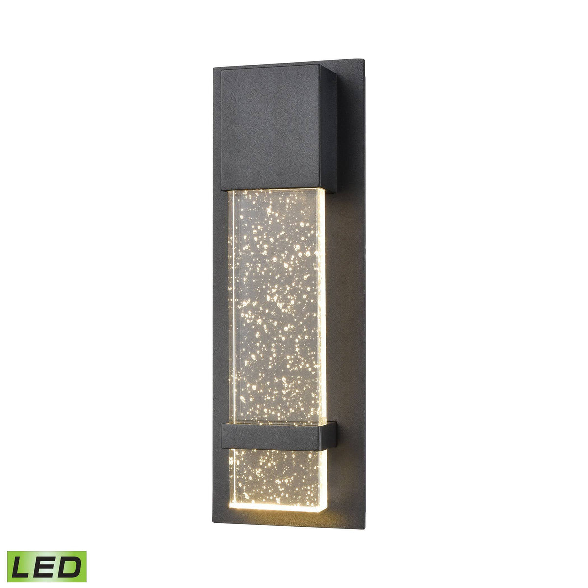Matte Black Seeded Crystal Sconce A3798