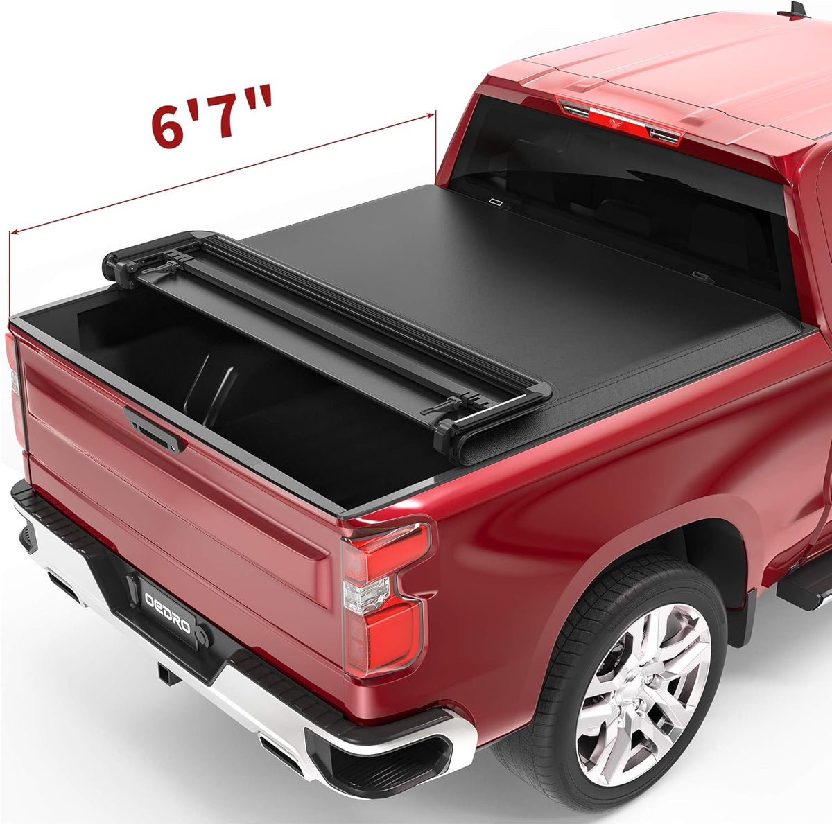 Tri-Fold Truck Bed Soft Tonneau Cover D953