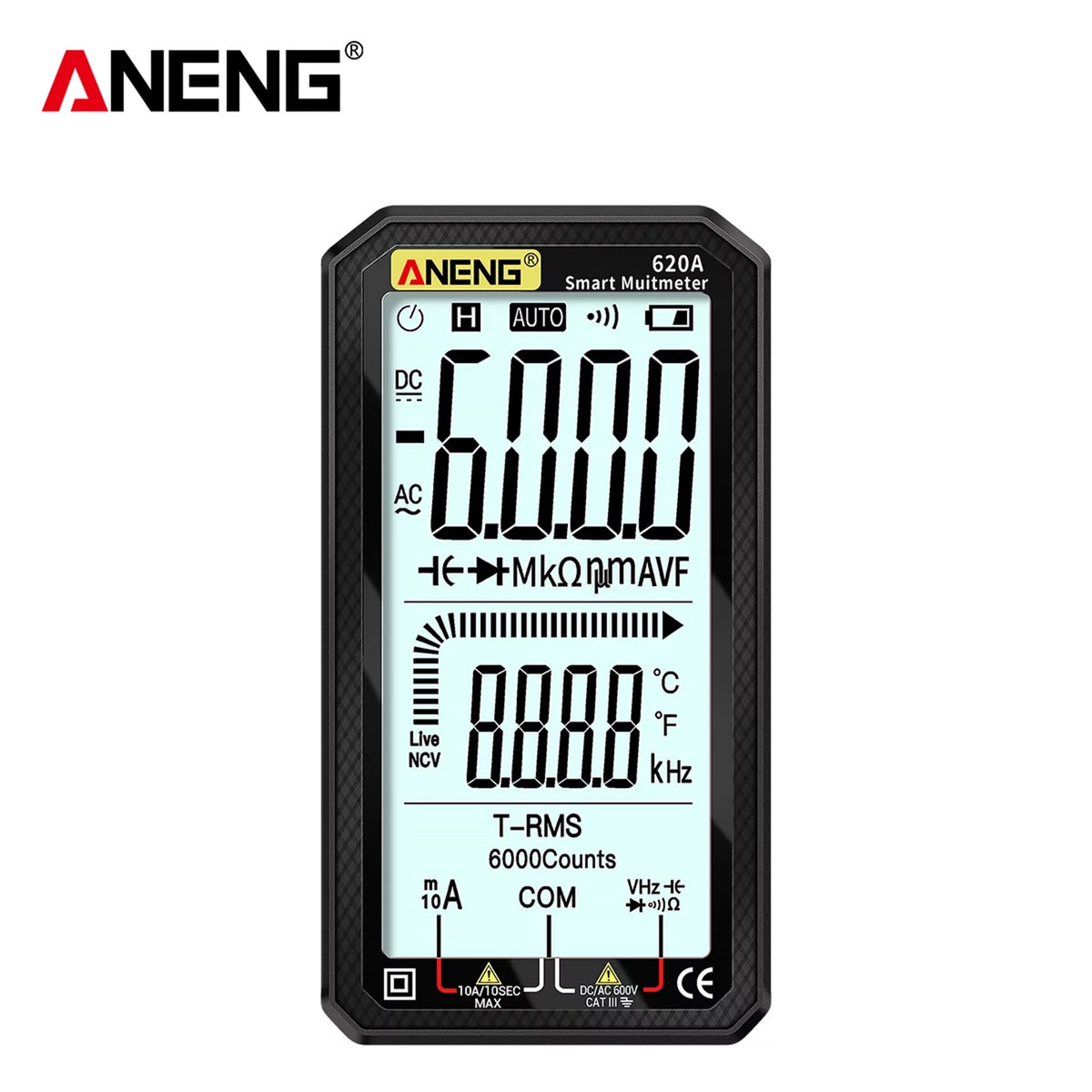 4.7-Inch LCD Auto-Ranging True-RMS Multimeter A640