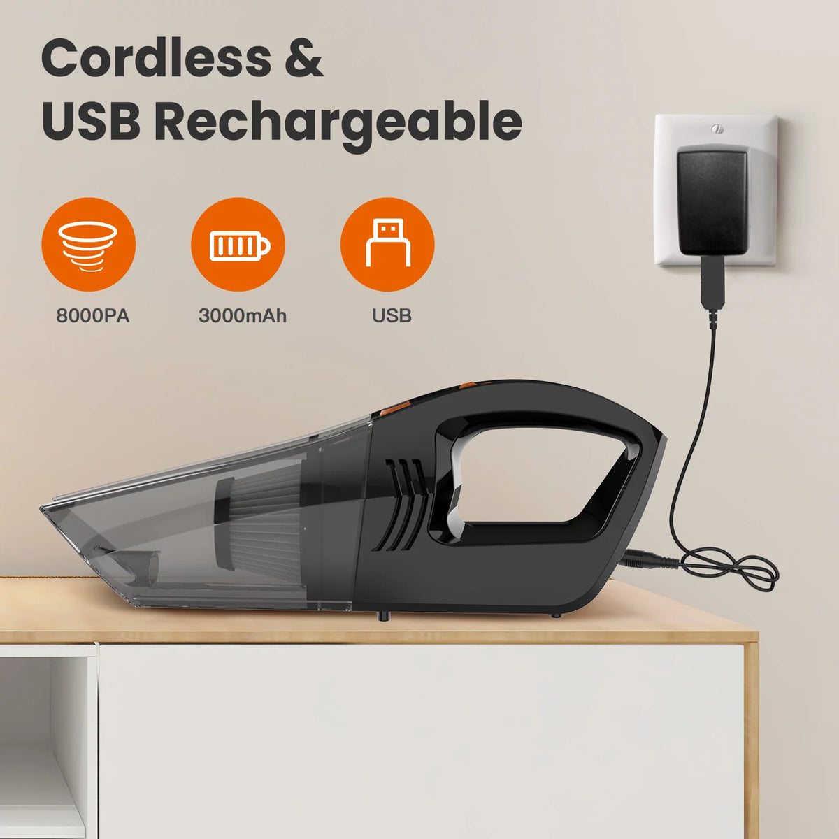 Portable Cordless Handheld Car Vacuum Cleaner E44543