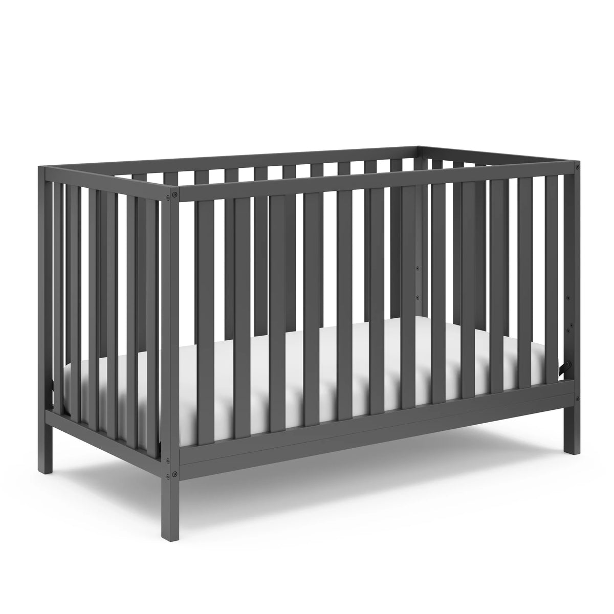 Gray 4-in-1 Convertible Baby Crib Q87360