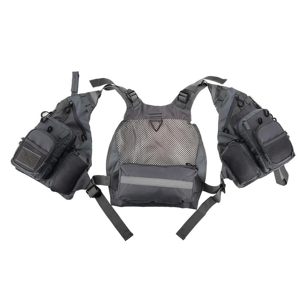 Fishing Vest Utility Waistcoat Breathable Mesh Padded J451