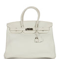 White Togo Leather Handbag D406386