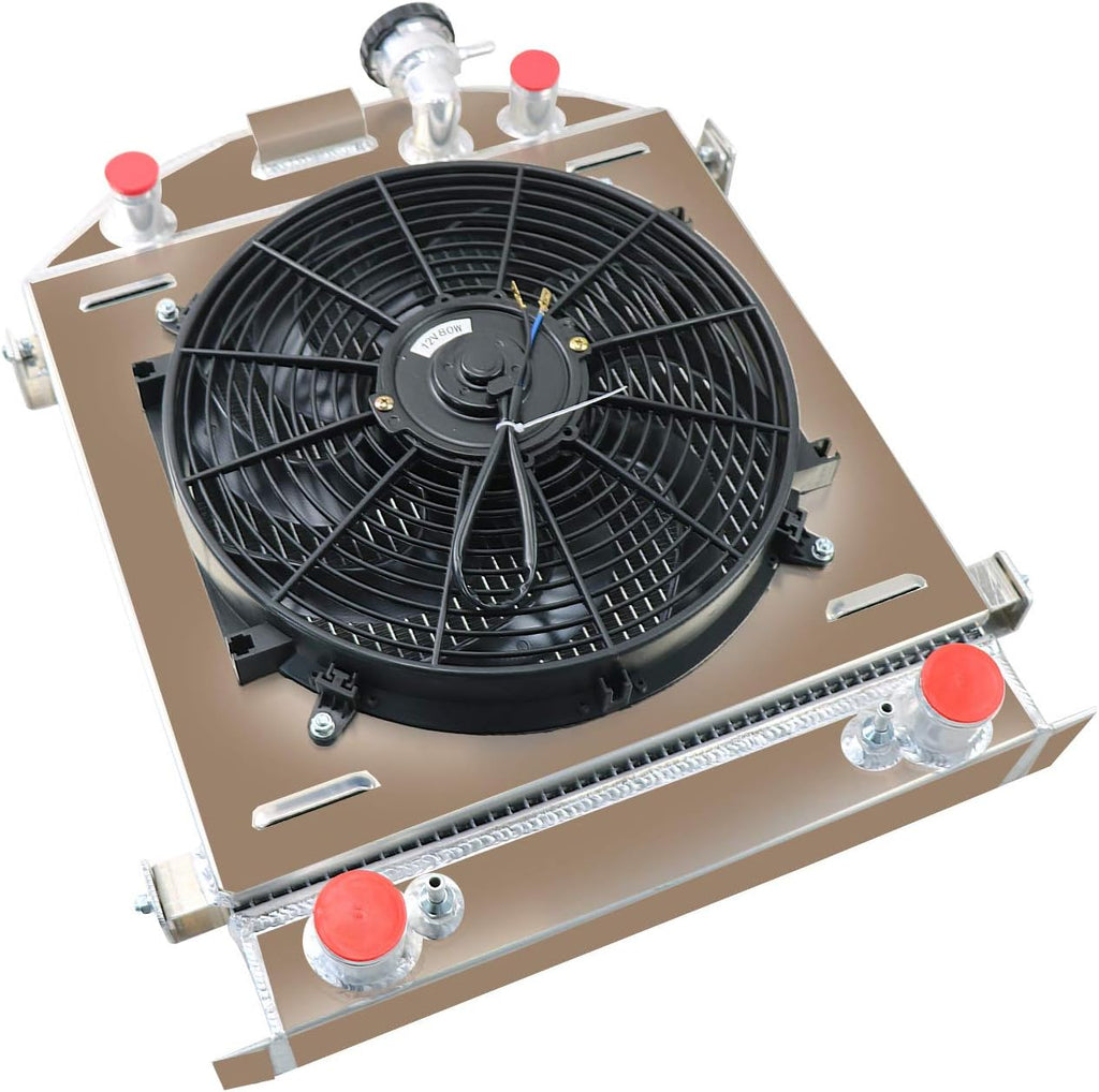 4 Row Aluminum Radiator with Shroud Fan Relay R531769