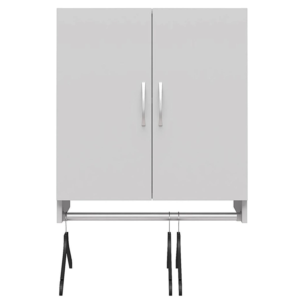 2 Door Wall Storage Cabinet with Hanging Rod X442