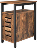 Rustic Brown Side Table with Storage Shelf G238917