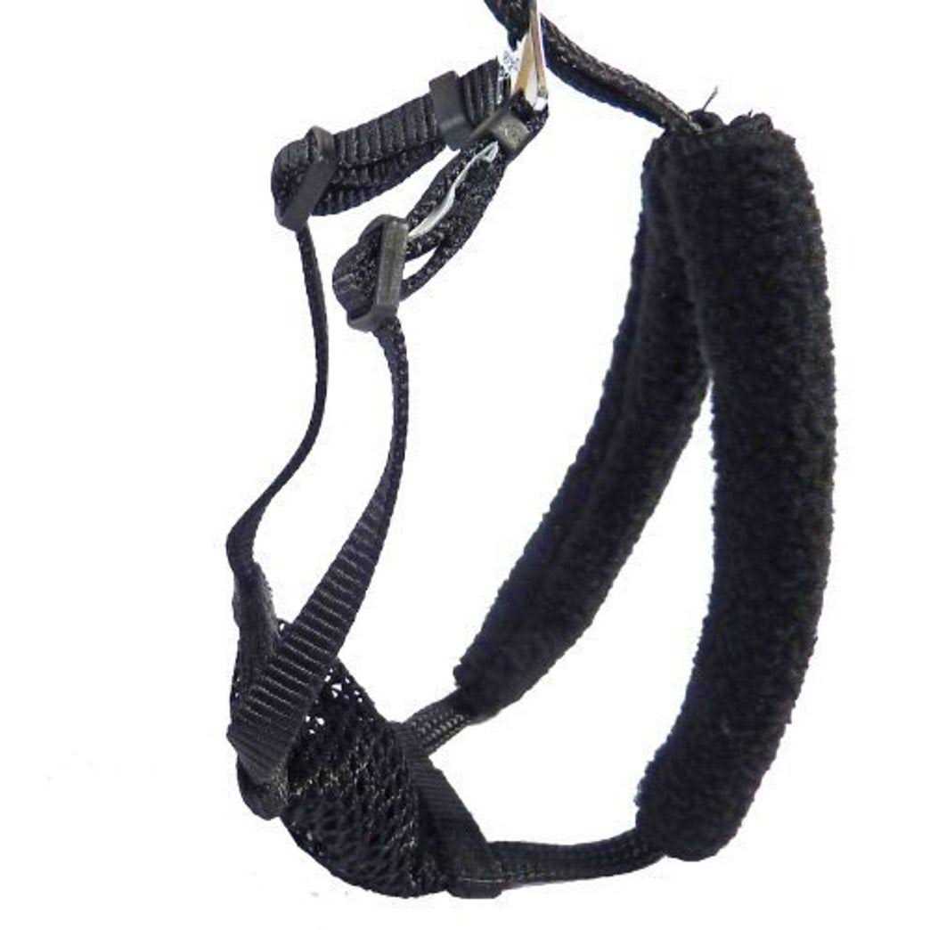 Medium Black Anti Pull Mesh Dog Harness H375803