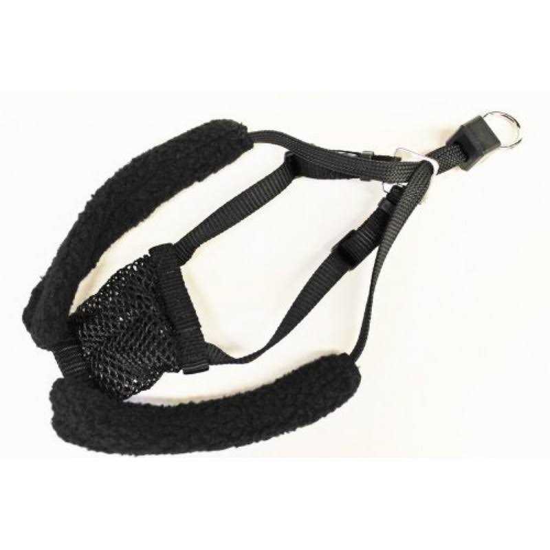 Medium Black Anti Pull Mesh Dog Harness H375803