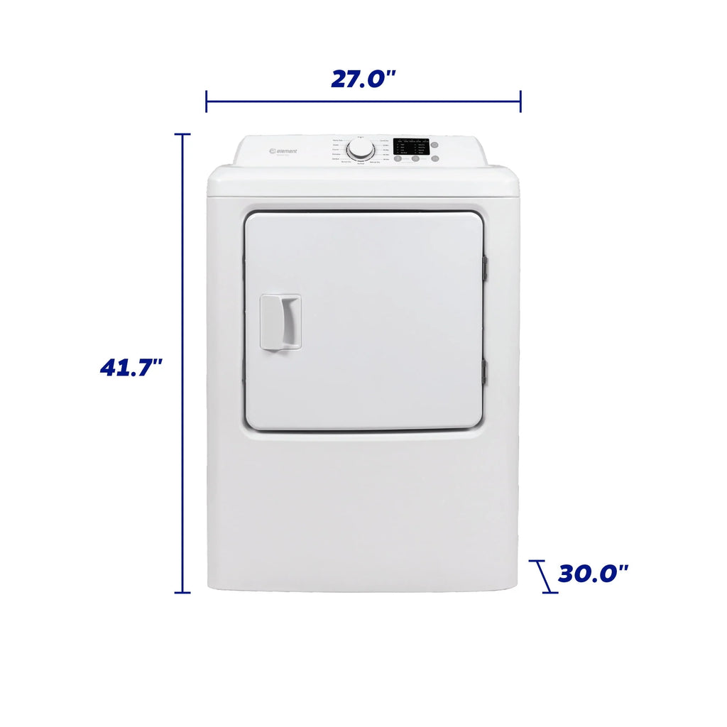 6.7 cu. ft. Front Load Gas Dryer White B5599
