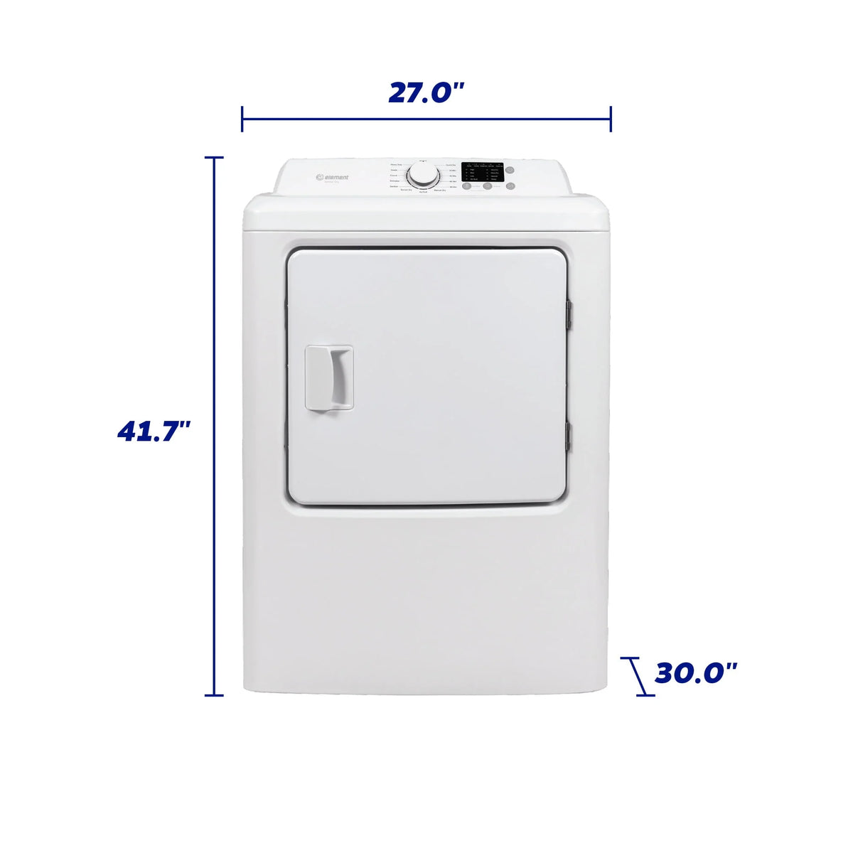 6.7 cu. ft. Front Load Gas Dryer White B5599