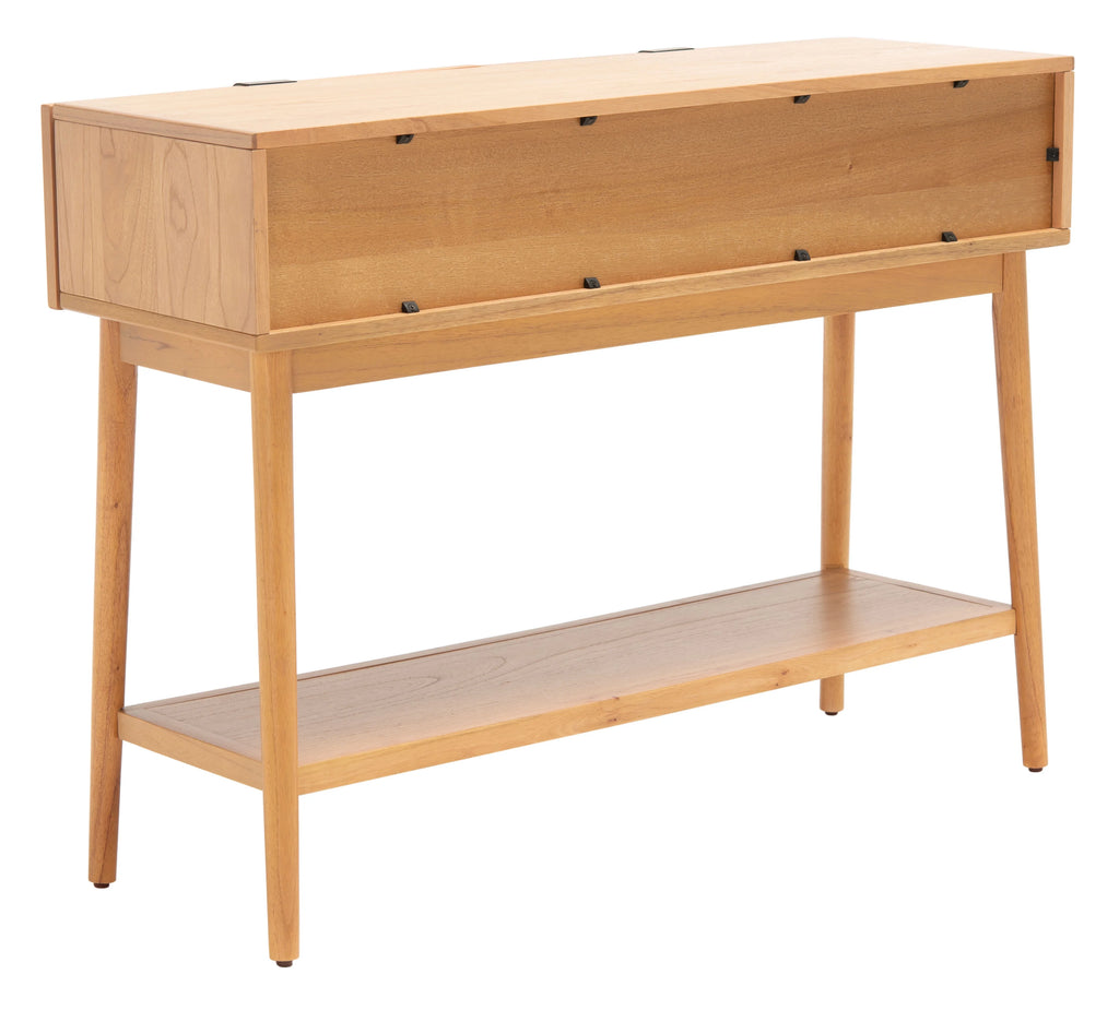 Natural Wood Console Table with Drawer S282276