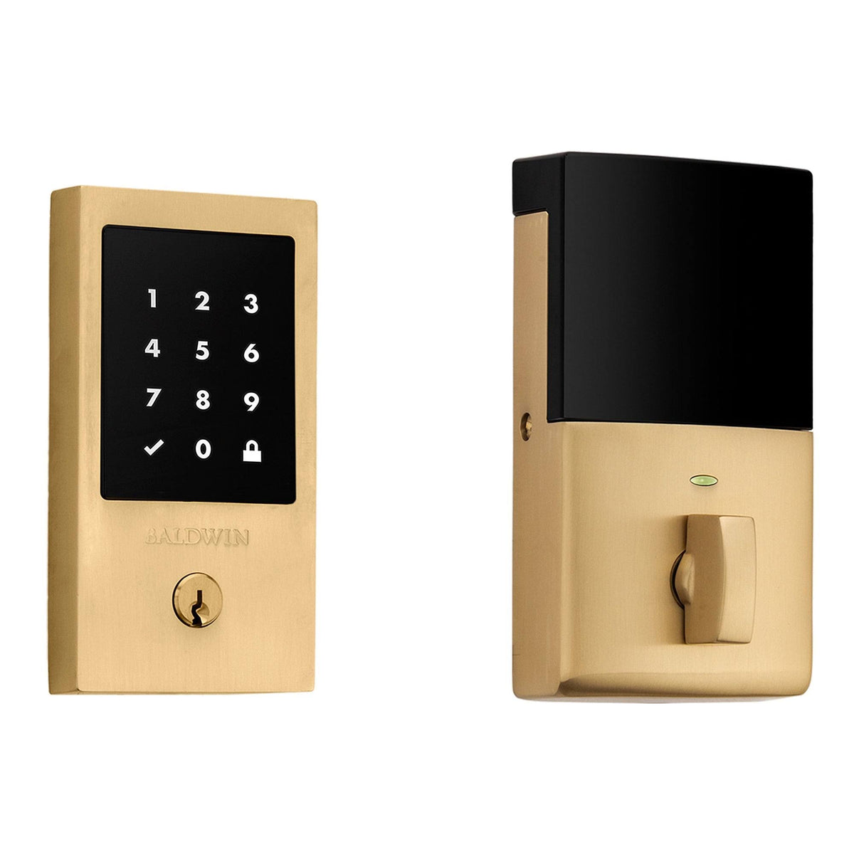 Vintage Brass Z-Wave Deadbolt M12302