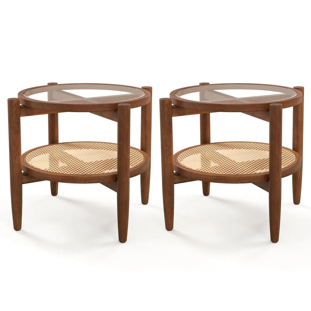 Set of 2 Storage Side Table V15838