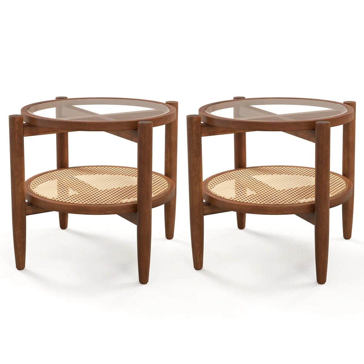 Set of 2 Storage Side Table V15838