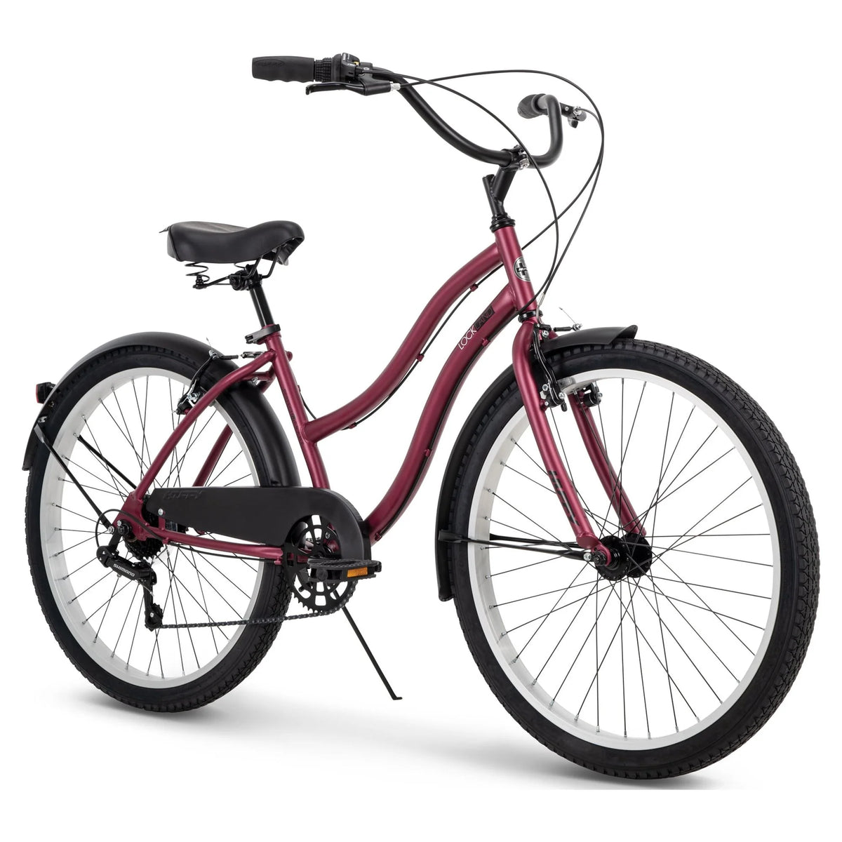 Pink 26-inch 7-speed Cruiser Bike T239441