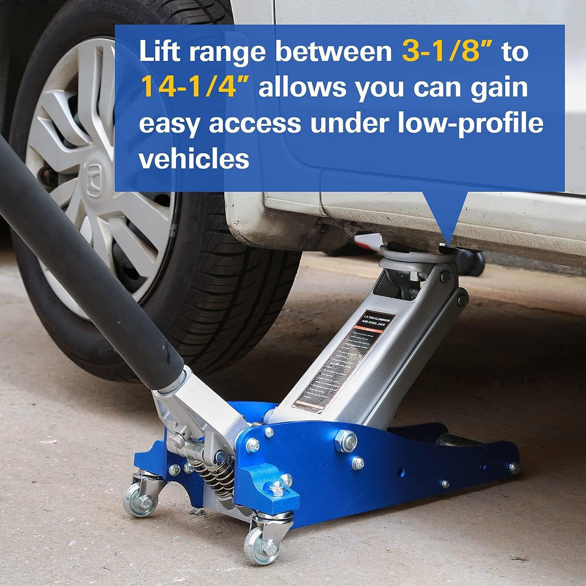 1.5 Ton Low Profile Hydraulic Floor Jack J611