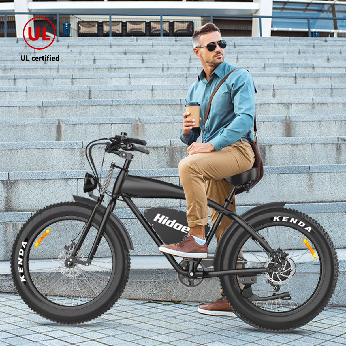 1200W Electric Mountain Bike with 26" Fat Tire A32379