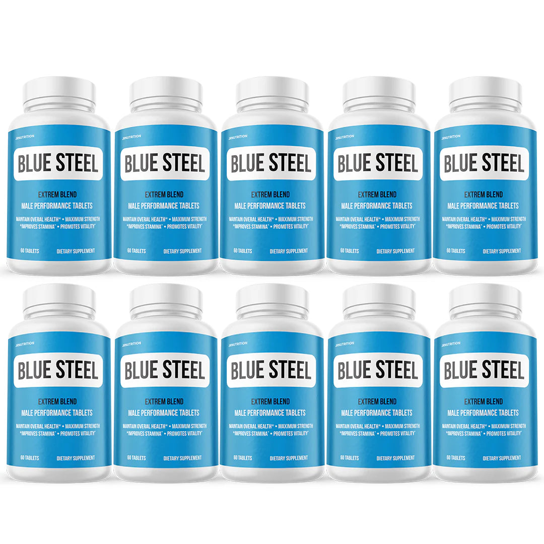 Blue Steel Male Health Tablets 10 Bottles K3444