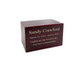 Cherry Finish MDF Wood Cremation Urn Z1773