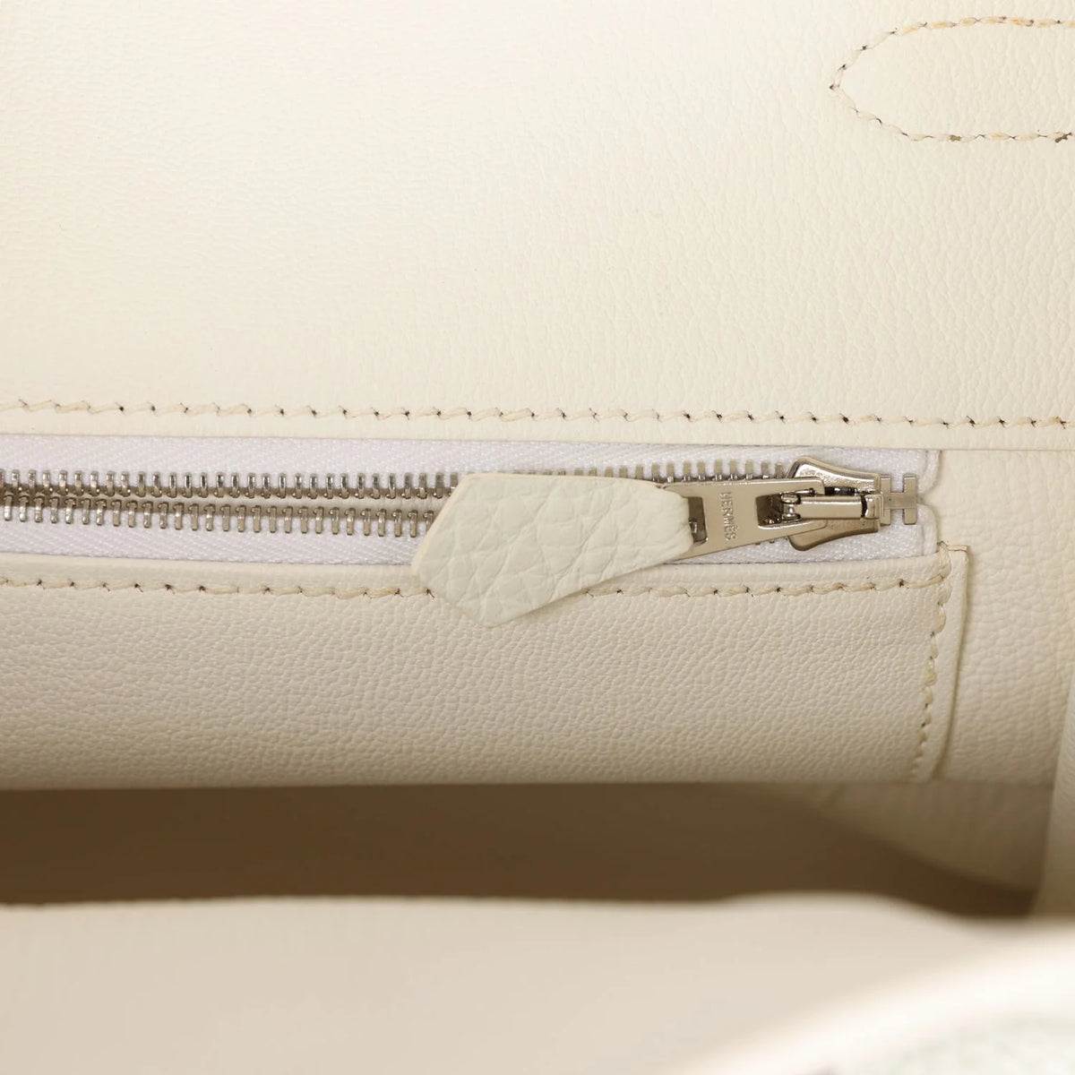 White Togo Leather Handbag D406386