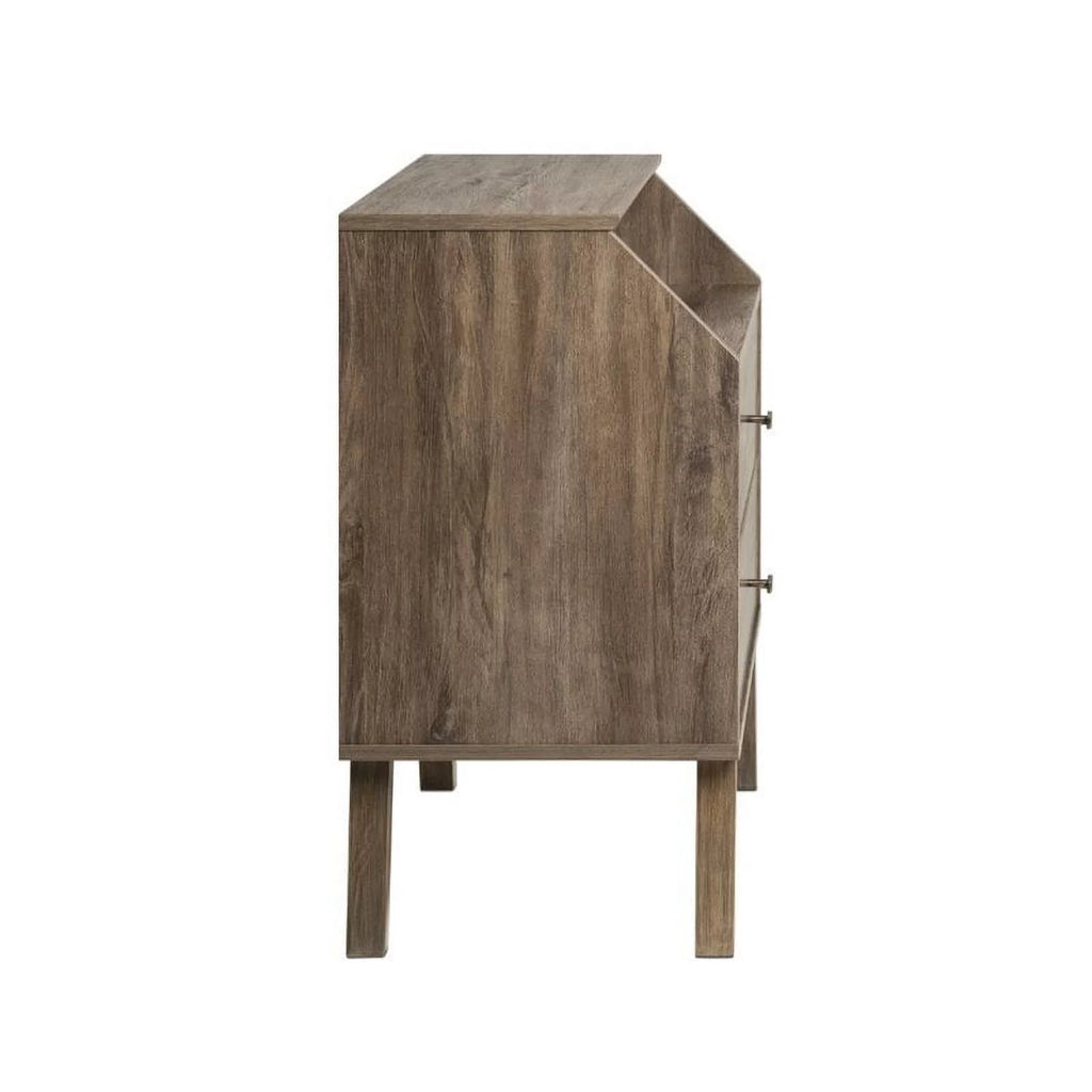 4-Piece Set with 2 Nightstands 7-Drawer Dresser and Computer Desk B6042